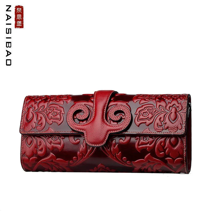 NAISIBAO New Genuine Leather handbags top Cowhide Retro Embossing women bags Fashion Luxury women leather clutch bags
NAISIBAO New Genuine Leather handbags top Cowhide Retro Embossing women bags Fashion Luxury women leather clutch bags