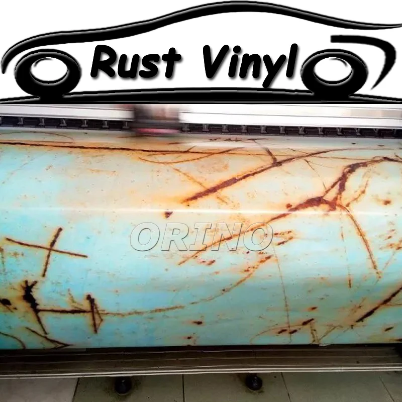 Special Price Auto Styling Roestig Vinyl Auto Wikkelfolie Met Luchtbel Gratis Truck Boot Roest Wrap Film Decal Grootte: 1.52*5/10/15/20/25/30 M