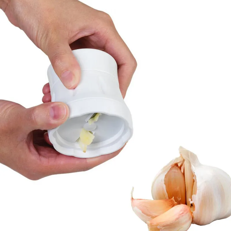 Buy Garlic slicer 1 piece Garlic cutter Rotation food grade PP+ stainless fruit