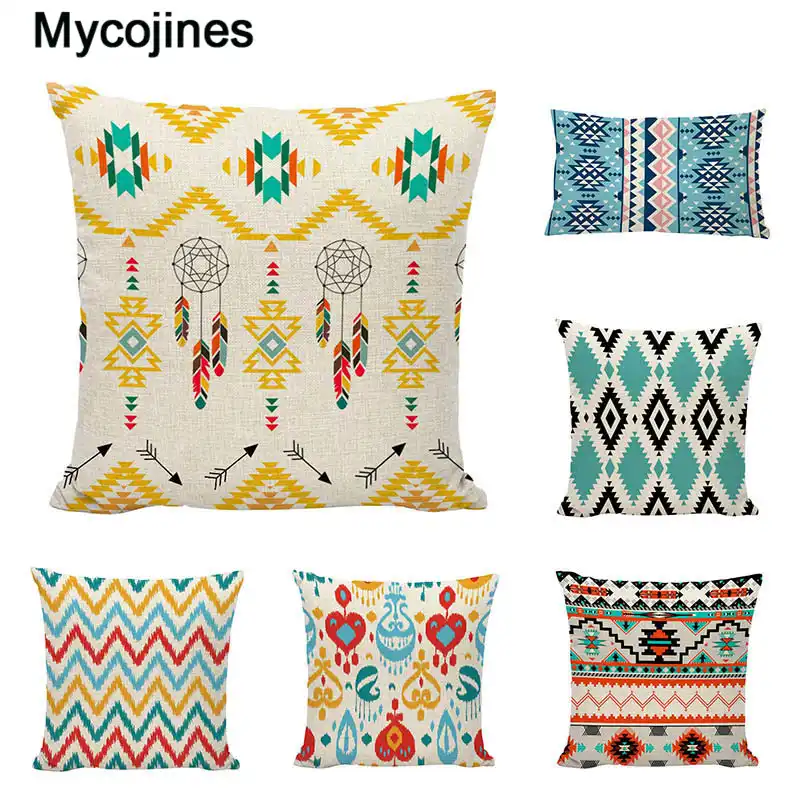 18/'/' Ethnic Mandala Cotton Linen Throw Cushion Cover Pillow Case Home Sofa Decor