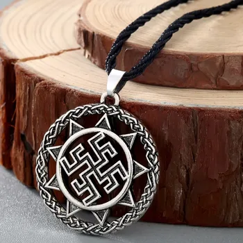 

CHENGXUN Dukhobor Amulet Slavic Strong Protective Healing Pendant Ancient Slavic Symbol Talisman Pendant Jewelry Men Necklace