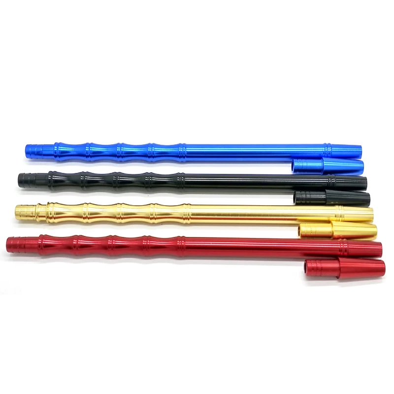 Bamboo Style Aluminum PipeTube For Shisha Hookah Narguile Hose Stems Accessories SH-0932