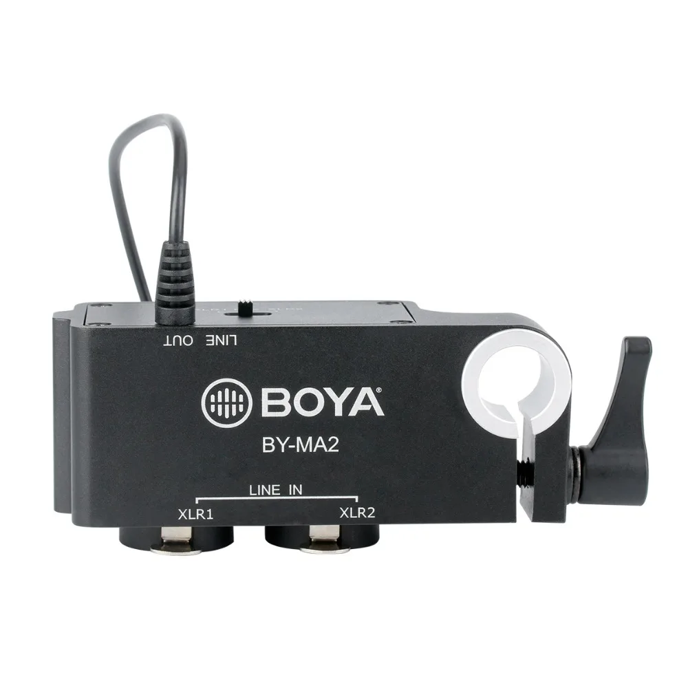 BOYA BY MA2 двухканальный XLR аудио смеситель Canon Интерфейс для Беспроводной микрофон