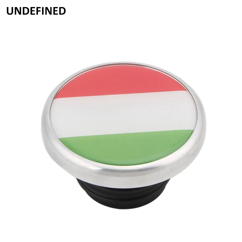 

Motorcycle Hungary Italy Flag Custom Gas Tank Cap Cover Vented Left Non-Vented Fuel Cap For Harley Roadking Softtail Dyna CVO