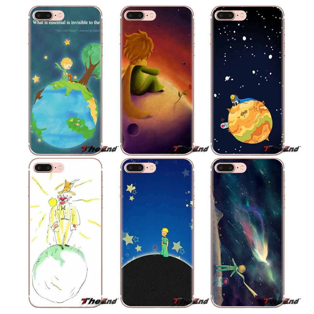 Soft Transparent Covers For Samsung Galaxy A3 A5 A7 A9 A8 Star A6 Plus 2018 2015 2016 2017 The Little Prince Night Planet France |