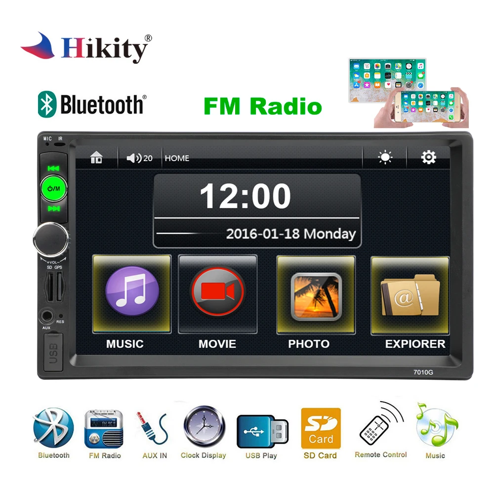 Hikity Autoradio 2 din font b Car b font font b Radio b font GPS Navigation