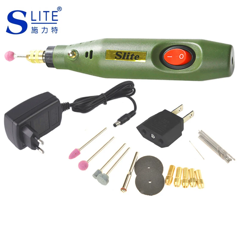 Slite Mini Electric Engraving Pen DIY Electric Hand Sharpening Knives Dremel Accessories Drill Grinding Set Power Tool