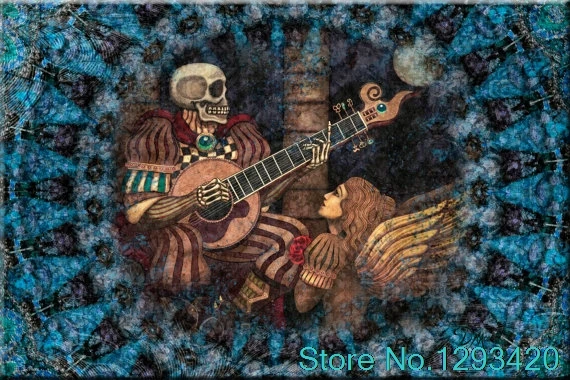 

5D Square Full Diamond Embroidery Skull Angel Diy Diamond Painting Cross Stitch Kits Needlework Diamond Mosaic Craft