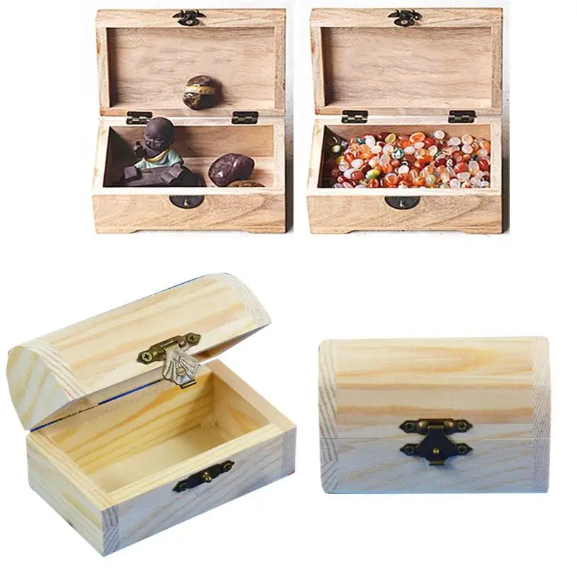 

Vintage Wooden Box Container Storage Jewellery Keepsake Chest Personalized