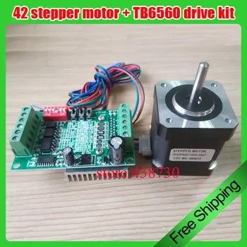 

1set 42 stepper motor + TB6560 drive kit / 48mm 1.6A large torque 0.52NM motor drive