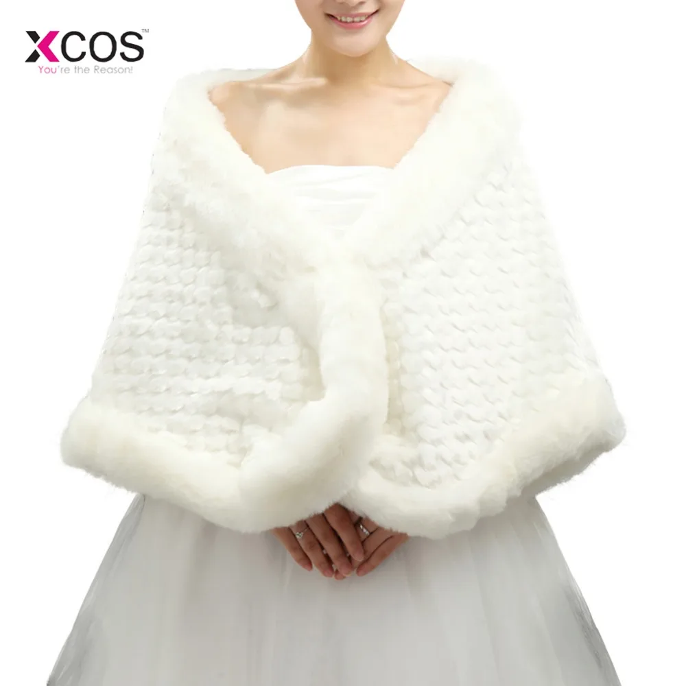 bridal fur cape
