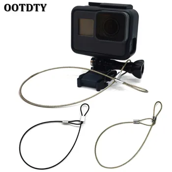 

OOTDTY Safety Strap Stainless Steel Tether Lanyard Wrist Hand 30cm For GoPro Camera New