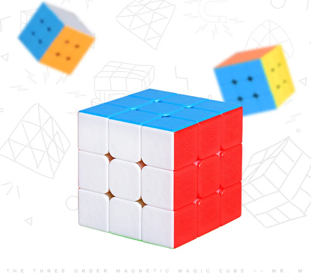 

2019 New Real Oyuncak Cube Shengshou 3x3x3 Mr.m Cube Twisty Puzzle Toy Colorful Stickerless Puzzles For Children Toys