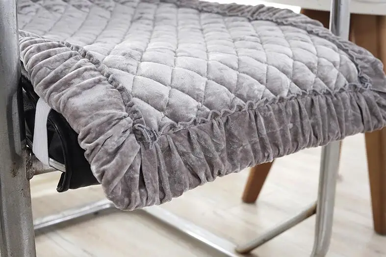 Fyjafon подушка для сиденья теплая Нескользящая подушка для стула зимняя плюшевая спинка длинная подушка для стула фиксируется на стуле 40*135/45*135/50*135