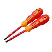 

Mini Professional Screwdriver DIY Repair Tool Insulated Screwdriver Magnetic Electrician Repair Imitation Sliding Tool 3x75mm