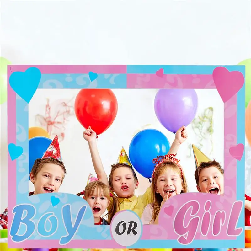 1 шт. фотобудка реквизит для мальчиков или девочек Детская бумага фоторамка для дня рождения Реквизит рамка для фотографий на день рождения девичник