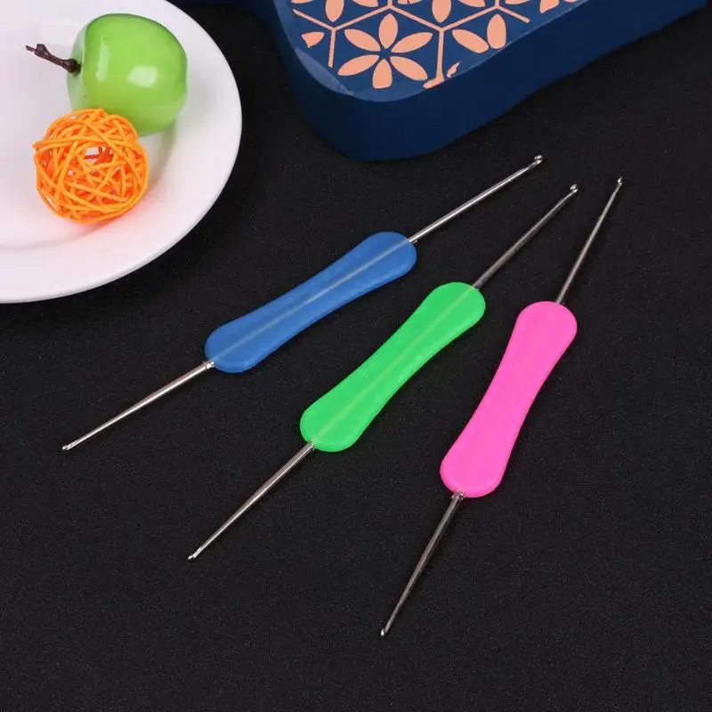 Двухголовые швейные иглы Алюминиевые крючки для вязания спицы вязанные плетения инструменты для вышивки крючки вязальные Вязание иглы