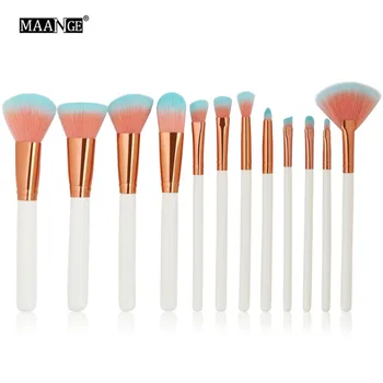 

12 pcs makeup Brush Set Handle Cosmetic Foundation Eyeliner Eyebrow Lip Brush Up Brush Tool Women makeup brushes