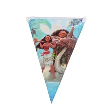 М 1 компл. 2,5 м Баннер 10 шт. Малый флаги океан Моана тема Вымпел для вечеринки для детей мальчиков и девочек день рождения поставки украшения