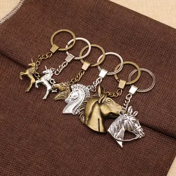 

Double Sided Horse Lucky Horn Horse Key Chain DIY Handmade Gifts Keychain