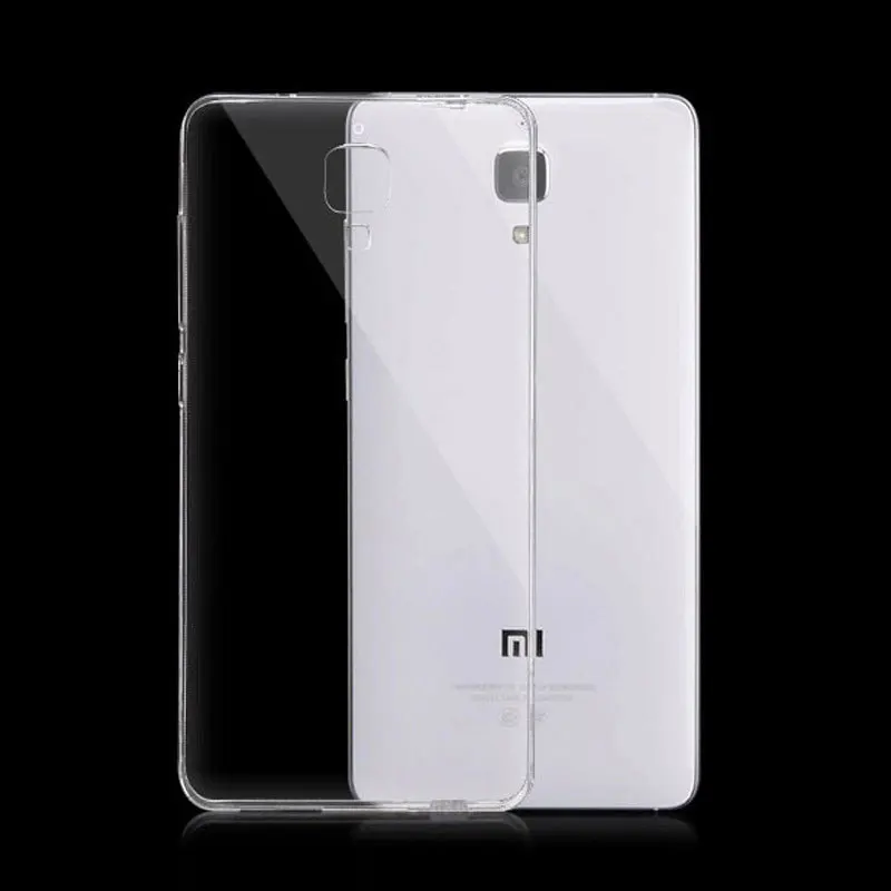 Ультратонкий 0 3 мм прозрачный мягкий Силиконовый ТПУ чехол для Xiaomi MI4 задней