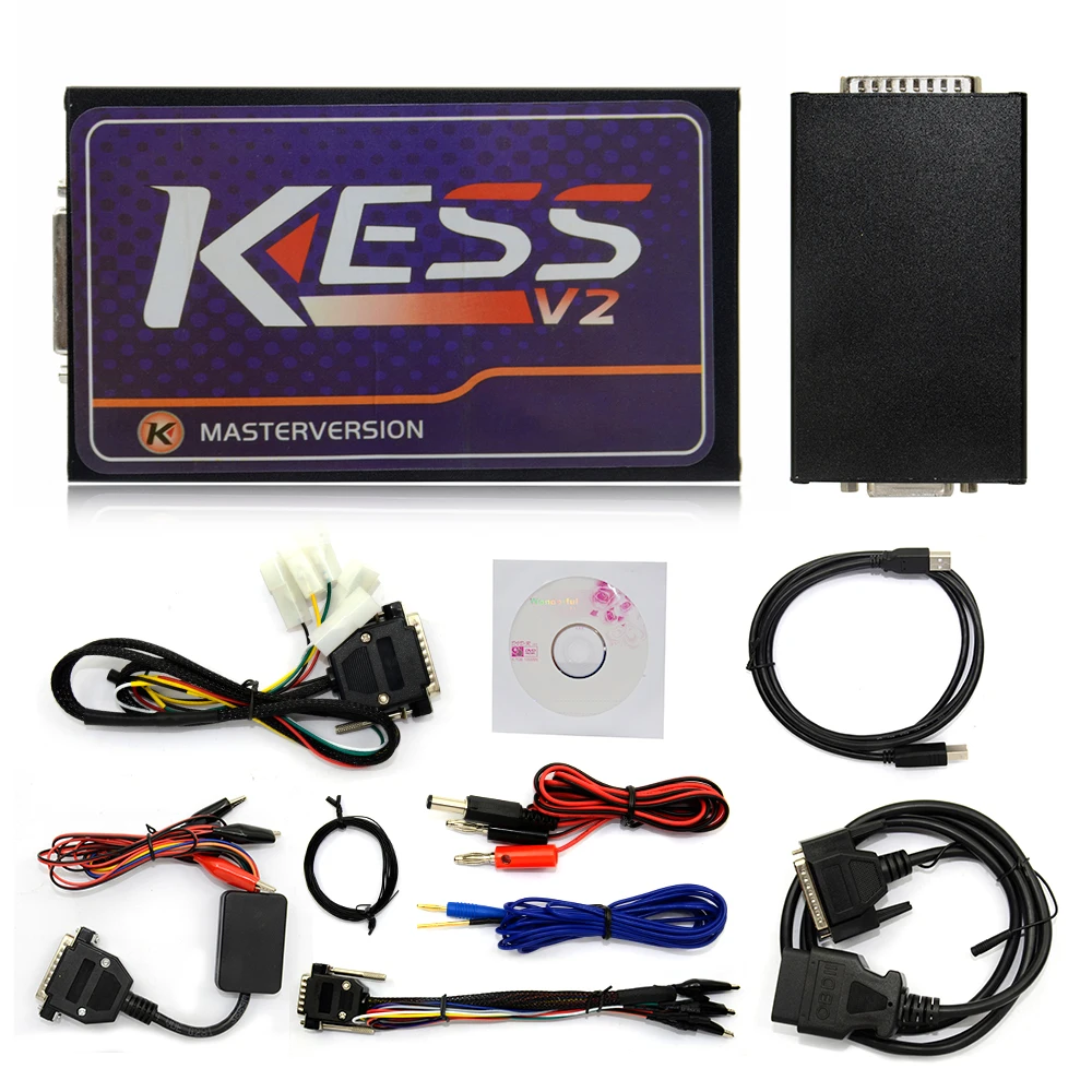 KESS V2 V5.017 SW V2.23 мастер ECU чип Тюнинг инструмент KESS 5,017 красный PCB онлайн неограниченное количество жетонов функции питания