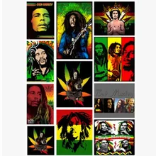 7 листов 7 Паттен = 1 лот Ямайка регги раста водонепроницаемый наклейки для чемодан велосипедов Настольный 21x29.7 см