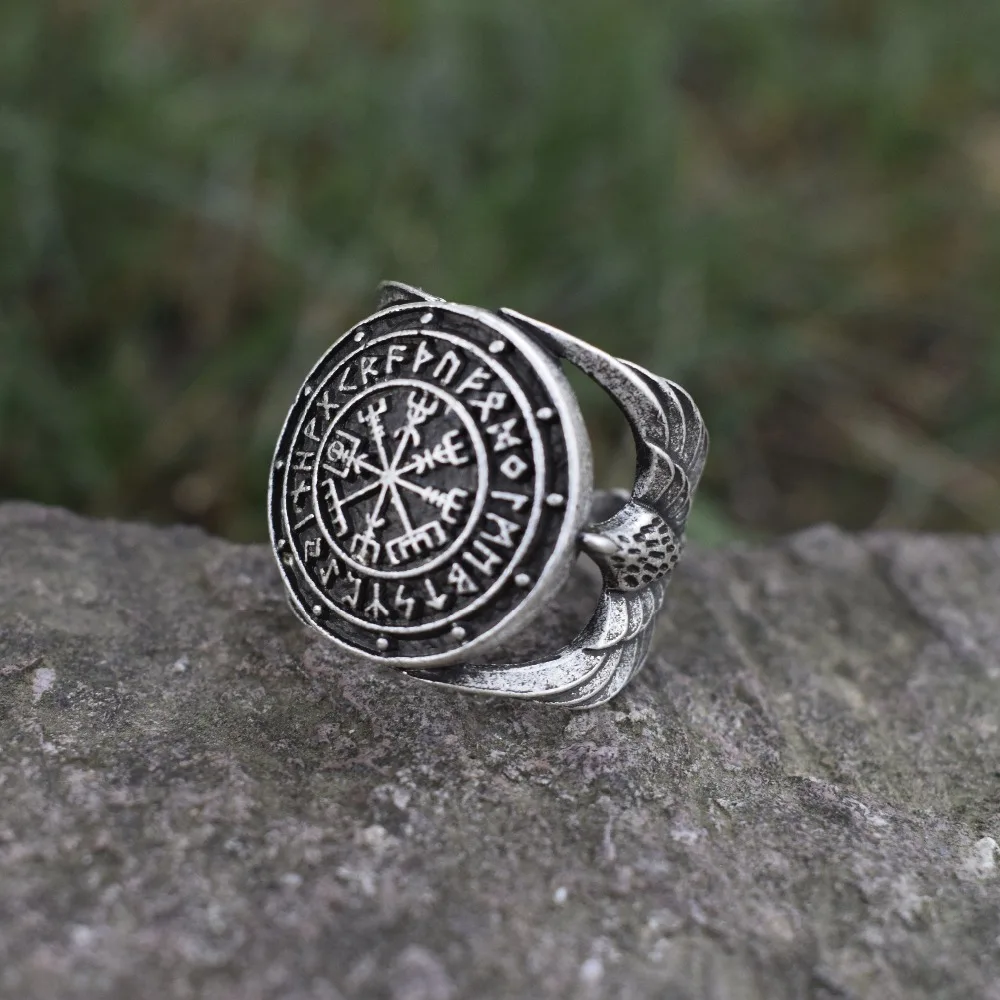 Vegvisir Futhark руны компас викингов Magic Stave нордический амулет регулируемый размер