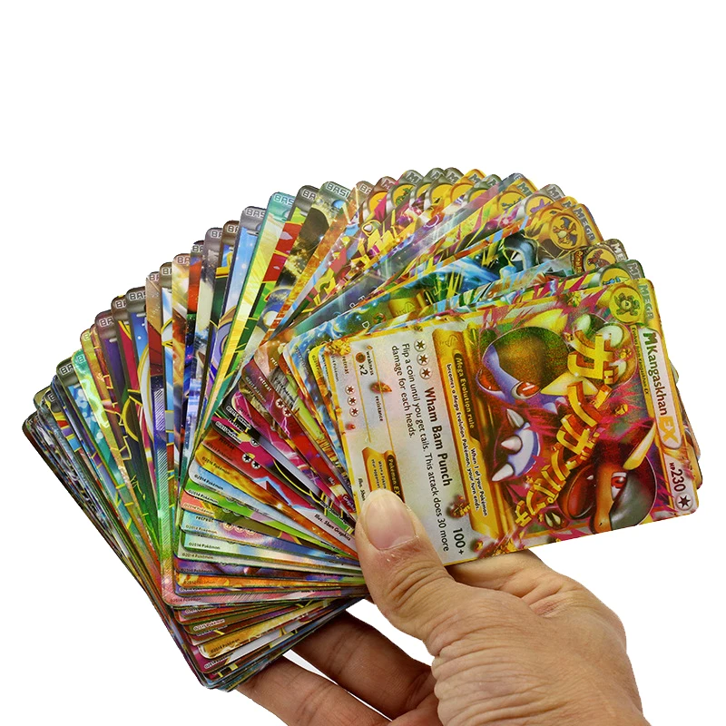 Tomy Pokemon GX Cards EX Cards MEGA Cards M Cards 3D Version Classic Plaid Flash Pokemon Card Collectible Gift Kids Toy