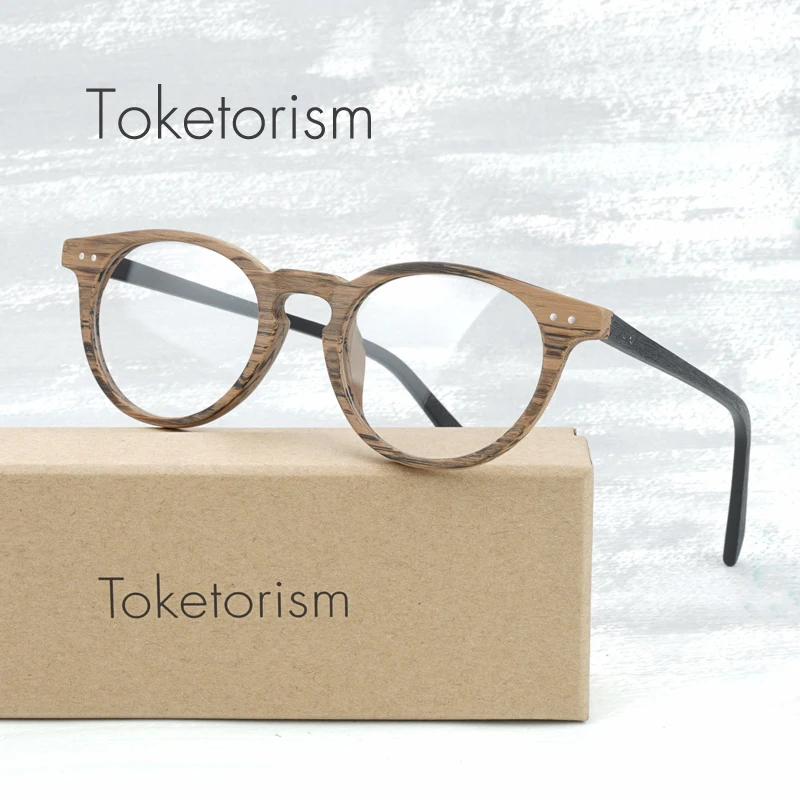 

Toketorism Vintage eyeglasses frames men lentes opticos mujer acetate optical frames prescription glasses 030
