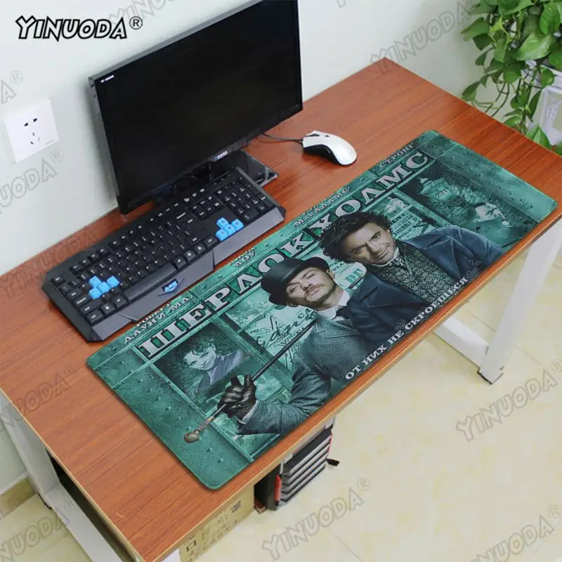 Yinuoda Лидер продаж 221B Шерлок Холмс игровой плеер стол ноутбук резиновая Мышь коврик большой игровой Мышь Pad с блокировкой края