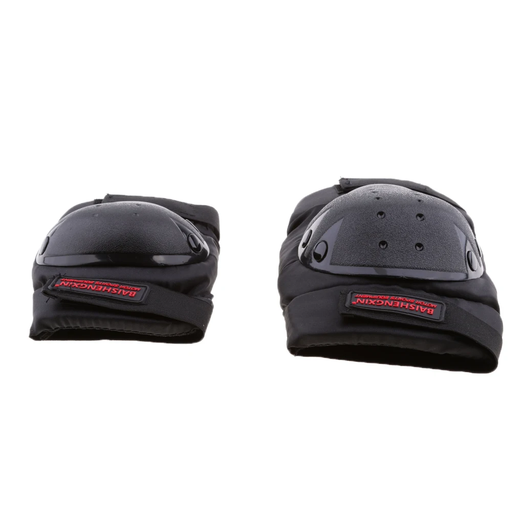 4 Pcs Motorcycle Motocross Cycling Elbow and Knee Pads Protector Guard Armors Set For Skateboarding Dirt Bike Scooter Black