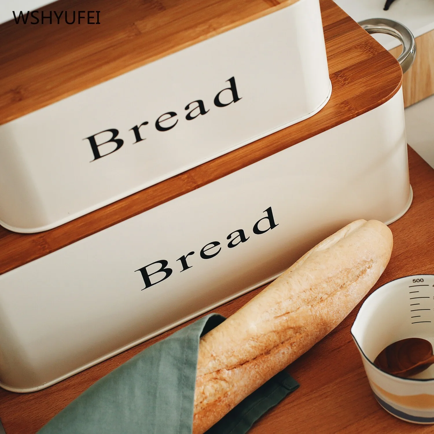 

Direct bread compartment storage box kitchen storage box thickened with lid rectangular snack storage consolidation storage box