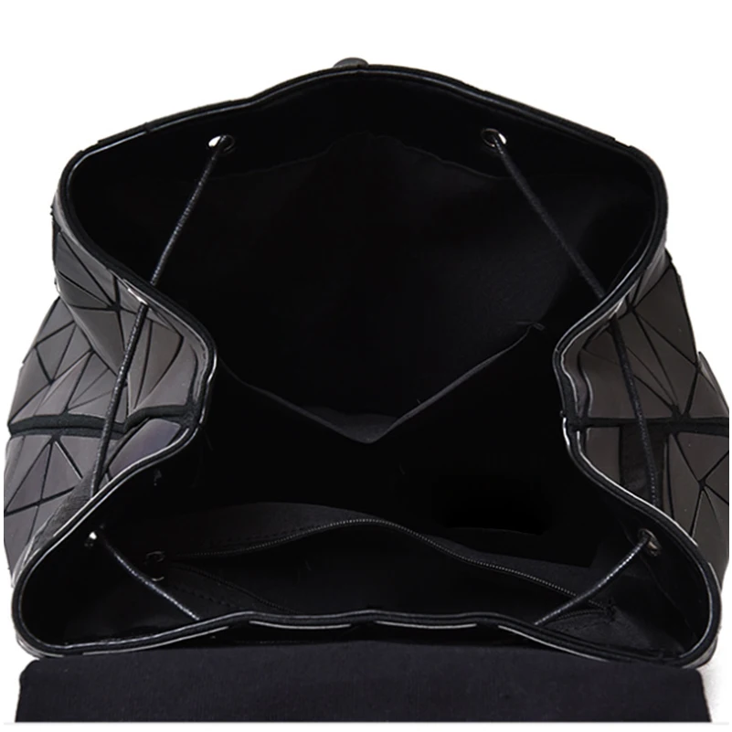  New Women Laser Luminous Backpack Mini Geometric Shoulder Bag Folding Student School Bags For Teena - 33038363937