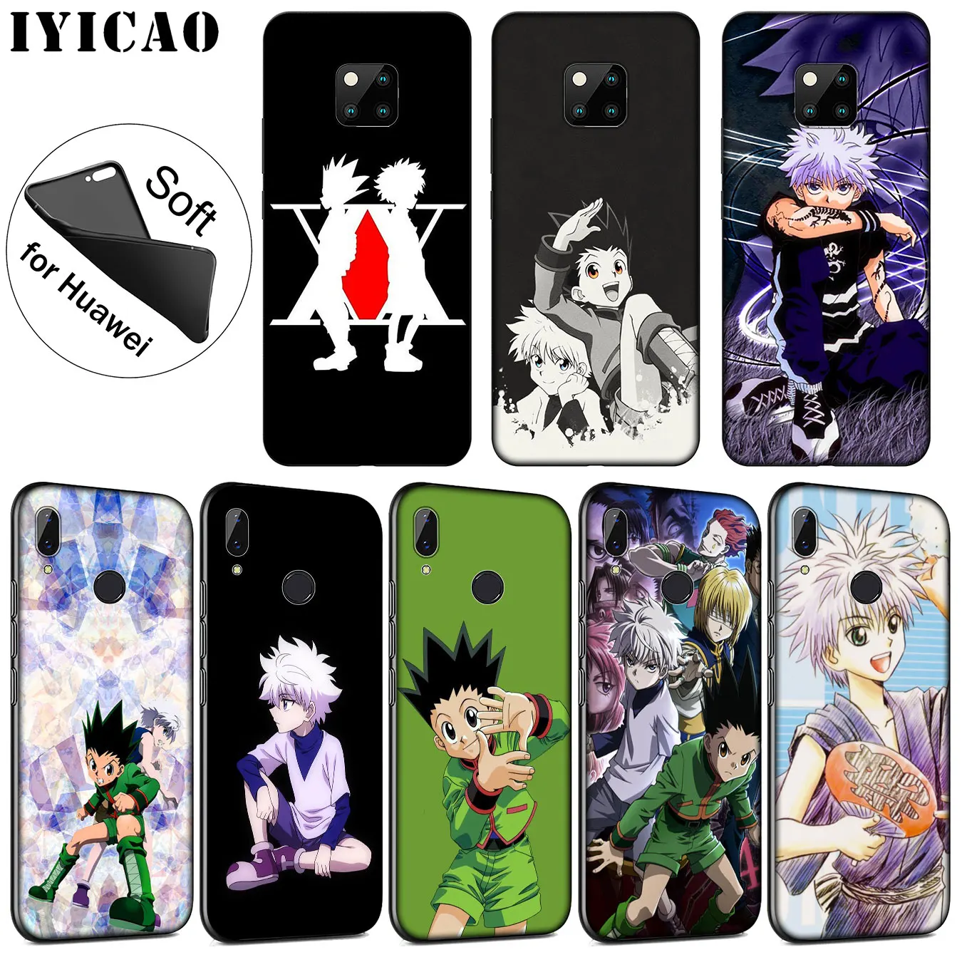 IYICAO Hunter x Soft Silicone Phone Case for Huawei Mate 30 20 10 Pro Nova 5I 5T 5 4 4E 3i 3 2i Lite Smart |