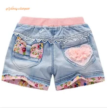 2016 summer fashion children denim font b shorts b font 100 cotton diamond sand font b