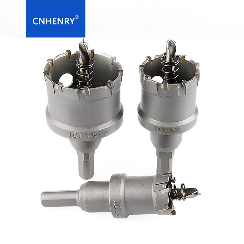 6PCS 22 30 35 45 50 60 Core Hole Saw Carbide Tip TCT Drills For Steel Carbide Metal Cutter Tool Thick Steel Plates Drilling 6PCS 22 30 35 45 50 60 Core Hole Saw Carbide Tip TCT Drills For Steel Carbide Metal Cutter Tool Thick Steel Plates Drilling