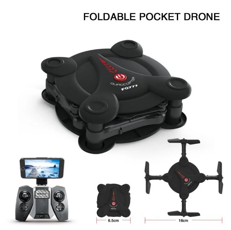 Горячая RC детская игрушка FQ 17W 2 4G Радиоуправляемый Дрон с складной рукояткой wifi FPV