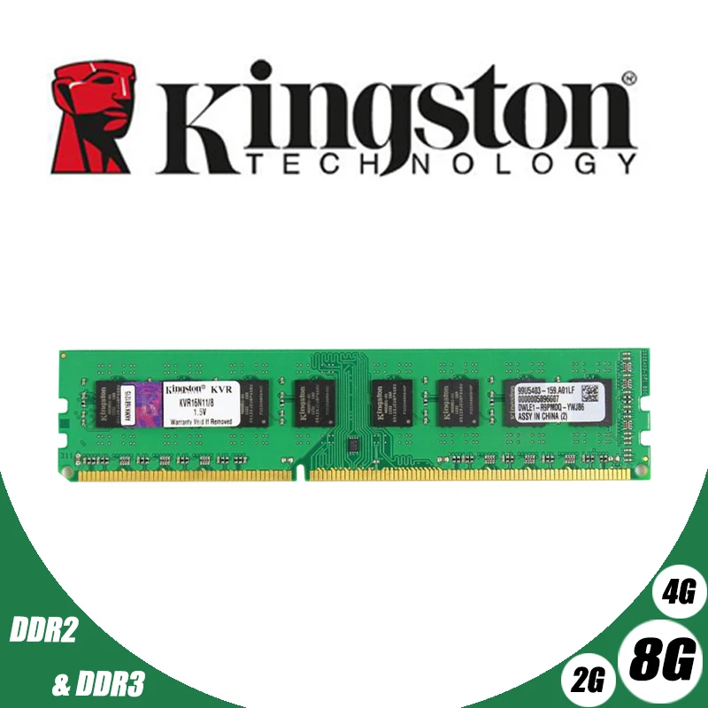 Б/у kingston настольных ПК памяти Оперативная память Memoria модуль DDR2 800 667 МГц PC2 6400 2 ГБ/4 ГБ/8 ГБ 1 DDR3 1600 1333 PC3-10600 12800