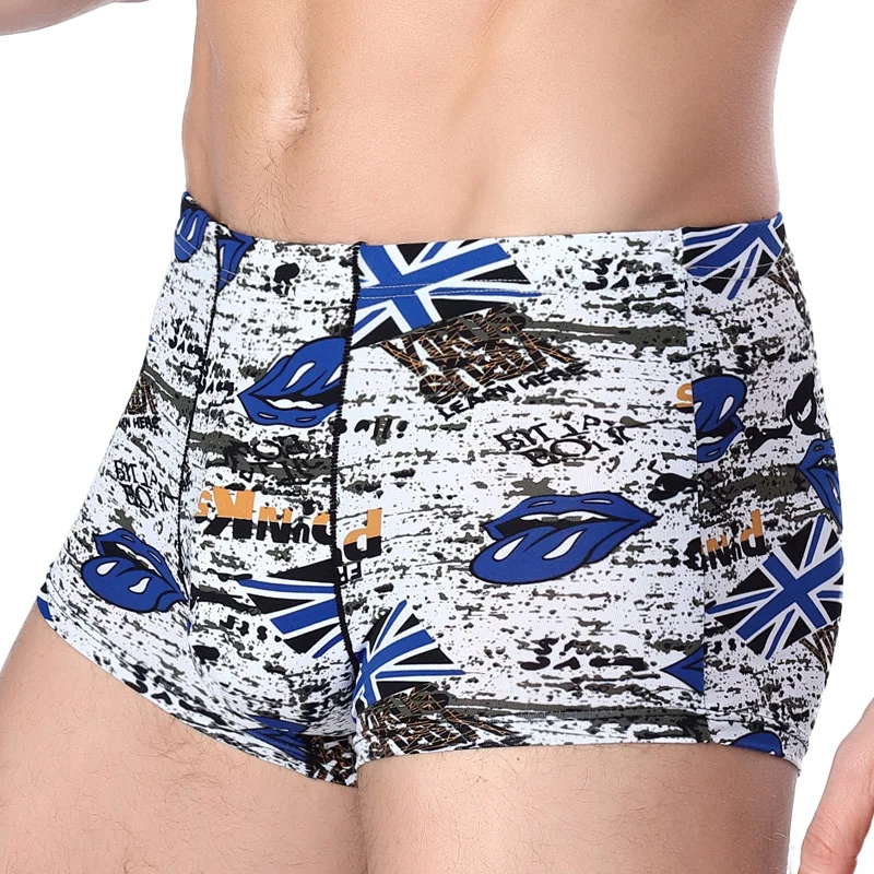 Plus Size! hot Cheap New brand man underwear Fashion Men's Boxers High Quality Printed Men's