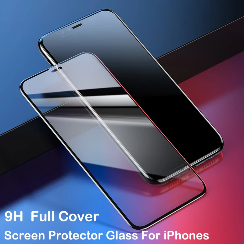 

Full Cover Curved Edge Tempered Glass For iPhone 7 8 On Screen Protector Glass For iPhone X XS MAX XR 6 6s 7 8 Plus Glass Film