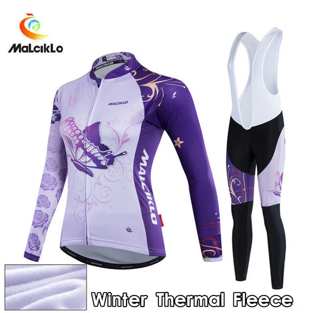 Ropa Ciclismo Mujer Invierno Winter Fleece Pro Cycling Jersey 2019 MTB Maillot Bike Long