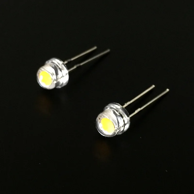 

50pcs/lot LED Beads High Brightness LED Diodes Lights Golden Yellow LED Diode 18LM F5 5mm 3V DIP LED lamp bead