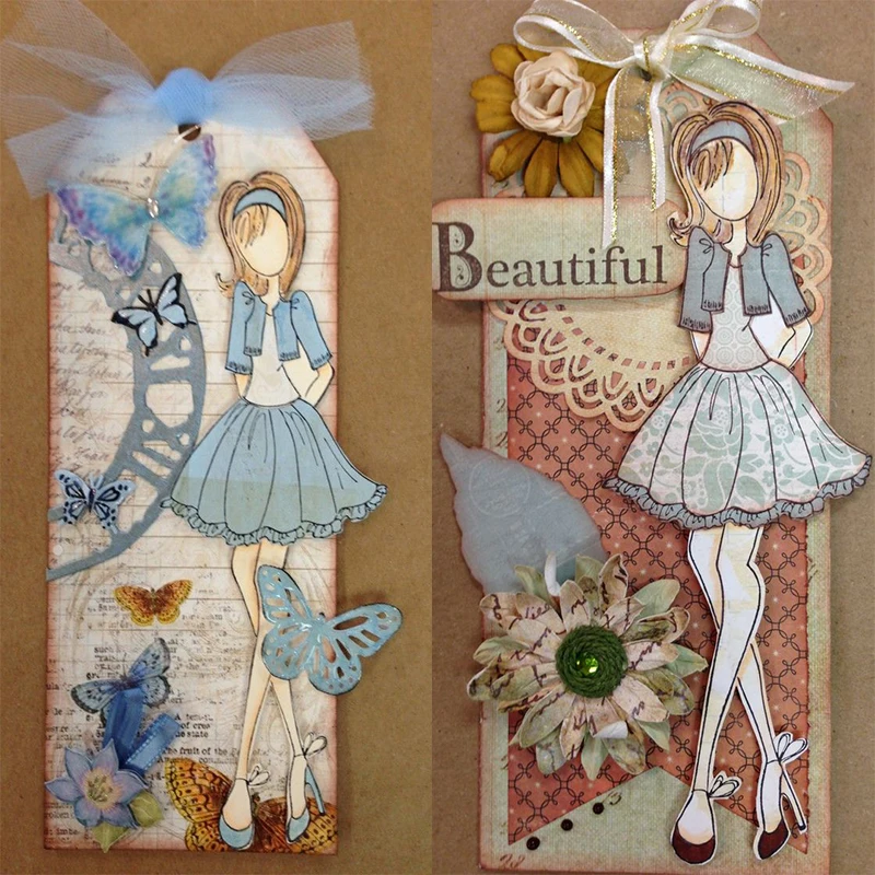 

JC Metal Cutting Dies for Scrapbooking Dies Cut Beautiful Lady Girl Card Making DIY Folder Stencil Handmade Album Craft Decor
