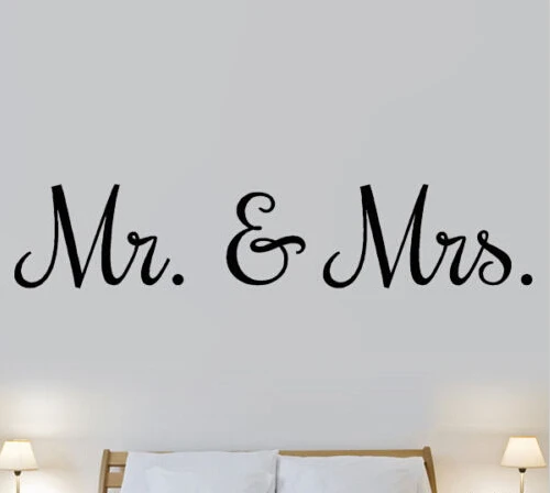 Mr Mrs Love Marriage Bedroom Quote Wall Art Stickers Decals Vinyl Mr Mrs Love Marriage Bedroom Quote Wall Art Stickers Decals Vinyl Decor Room Hom