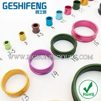 

2000pc chicken ring or bird ring free size with printing aluminum ring