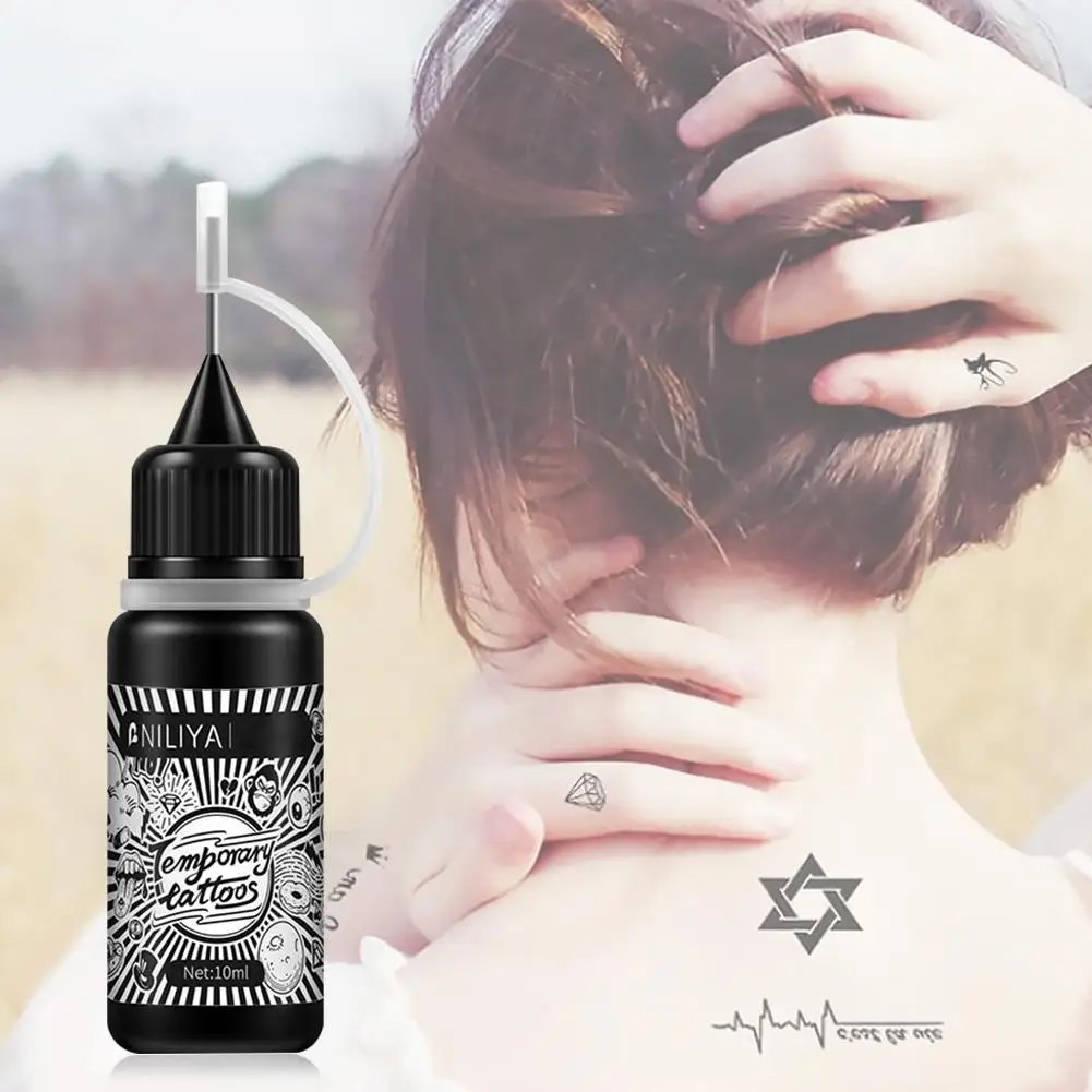 Waterproof Natural Black Juice Tattoo Paste For Temporary Body Art