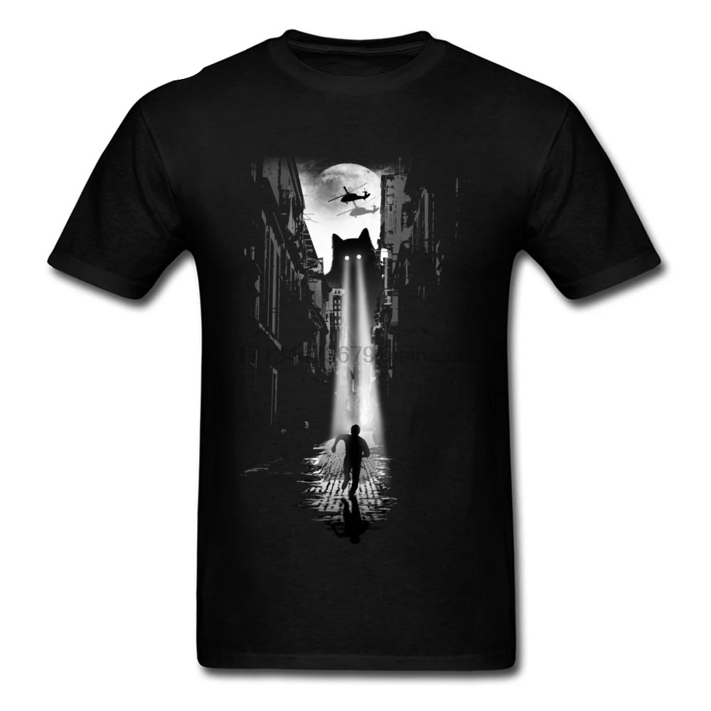 Attrack !2018 Newest Personalized Tops T Shirt Huge UFO Organism Monster Printed T-Shirts Men Faddish Slim Fit Tee Guys | Мужская одежда