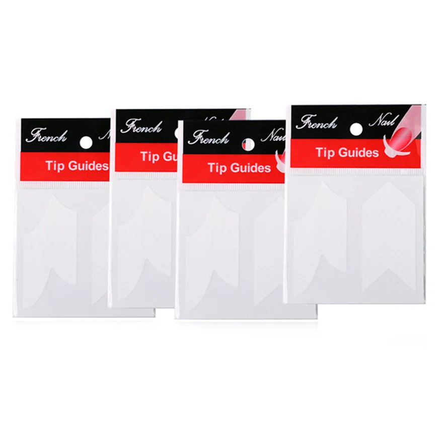 

OutTop 24Pcs/Set Transfer Stickers 3D Design Nail Art Manicure French Tip Guide Decal Decoration best sellert#30