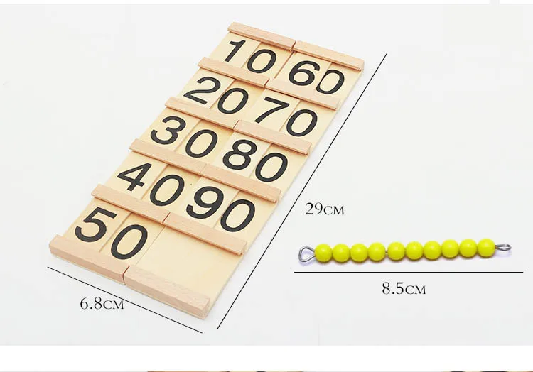 Монтессори вспомогательный материал для обучения в Seguin деревянные игрушки для детей подростков и десятков доски Дошкольное обучение семьи